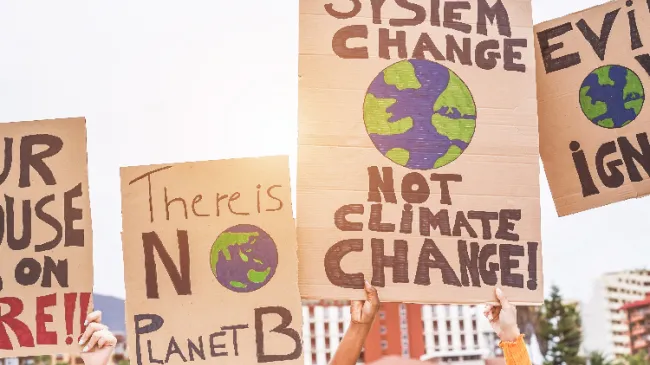 climate activist signs